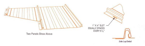 residential standing seam details