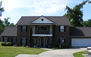 stone coated roof front