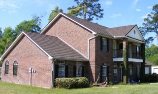 stone coated roof side